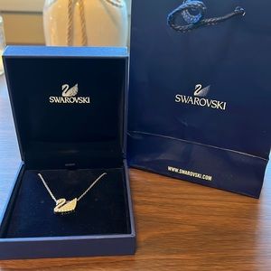Swarovski Swan pendant. 16.5 inches. Comes with box, tag and gift bag.